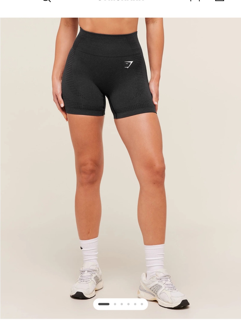 New GymShark Seamless High-Waist Black Women's Bike Shorts